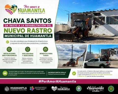 Chava Santos da inicio a la rehabilitación del nuevo rastro municipal de Huamantla imagen 3