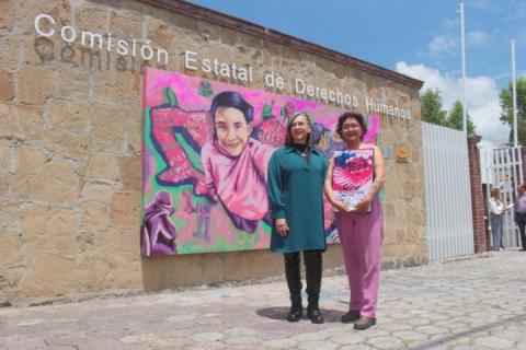 La CEDH inaugura el mural “Las paredes gritan lo que nosotras callamos” imagen 1