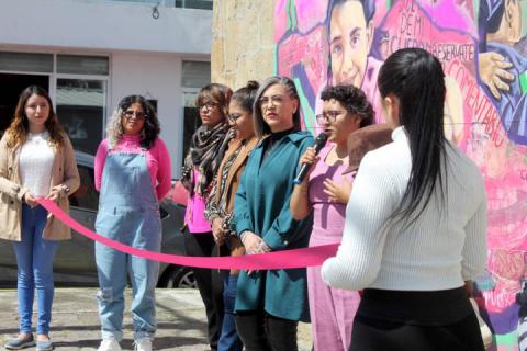 La CEDH inaugura el mural “Las paredes gritan lo que nosotras callamos” imagen 2