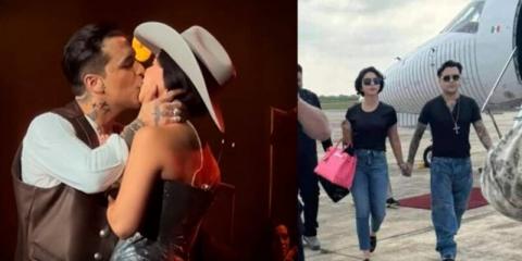 Christian Nodal y Ángela Aguilar presumen su viaje por Ecuador