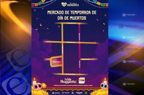 Cierre temporal de la calle Allende por instalación del Tianguis de Temporada de Día de Muertos