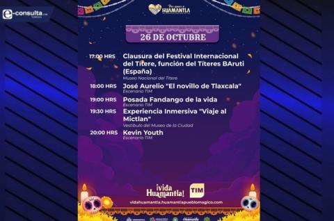 Huamantla invita a disfrutar las actividades del Festival Vida Huamantla este domingo