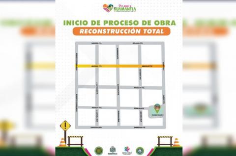 Inician los trabajos de reconstrucción de la calle Abasolo en Huamantla