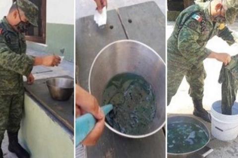 Sedena pide a soldados teñir sus uniformes para ahorrar recursos