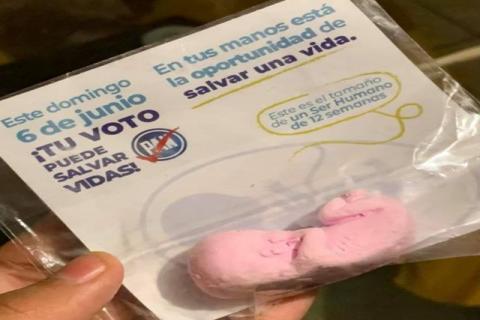 Genera polémica campaña de panista en Jalisco por regalar fetos de plástico