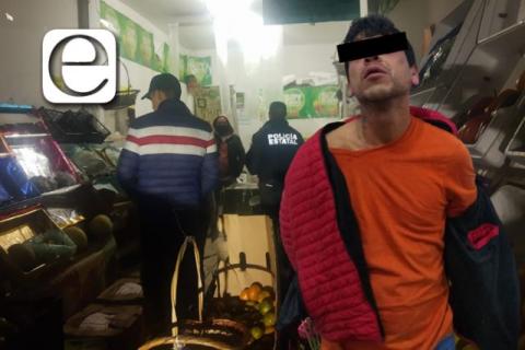 Golpe a la delincuencia, policía municipal detiene a ladrón en Contla