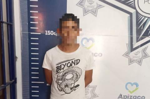 Asegura Policía Municipal de Apizaco a un sujeto por portación ilegal de arma de fuego