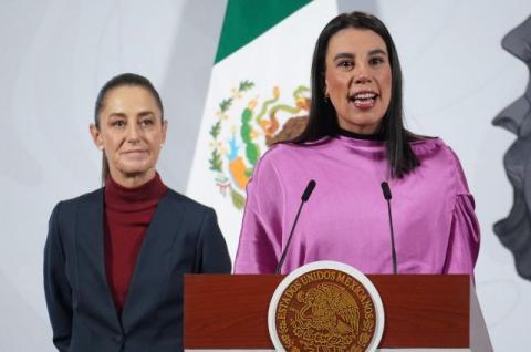 Claudia Sheinbaum y la secretaria de Turismo, Josefina Rodríguez, presentan avances en materia turística