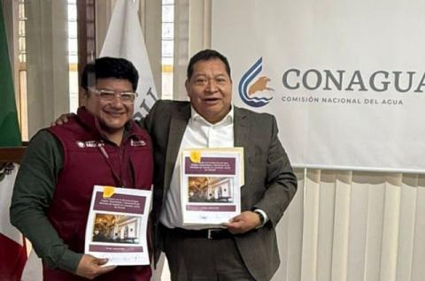 Alcalde de Tepetitla y Conagua Tlaxcala suman esfuerzos para mejorar sus servicios