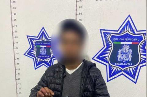 Oportuna intervención policial permite la detención de un masculino armado en Huamantla