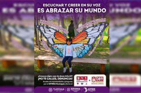 Lanza Sipinna de Papalotla campaña para prevenir y detectar abuso infantil