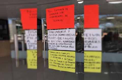 Personal de CAPASITS protesta por falta de insumos, pero sin suspender servicios
