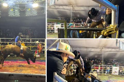 Jaripeo Extremo sacude Feria de Papalotla, logra éxito rotundo con toros indomables y gran fiesta musical