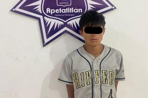 Detiene a sujeto en Apetatitlán que intentó perpetrar un ilícito