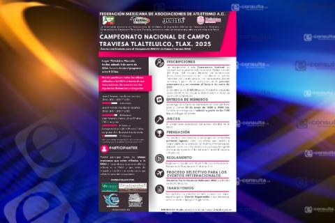 Tlalelulco sede del Campeonato Nacional de Campo Traviesa 2025