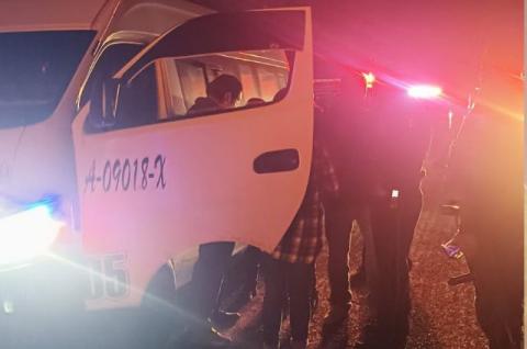 Policía Municipal de Tlaxco colabora en búsqueda de vehículo de transporte reportado como robado