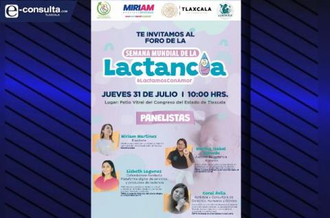 Tlaxcala: Promueve diputada Miriam Martínez Foro por la lactancia en semana mundial