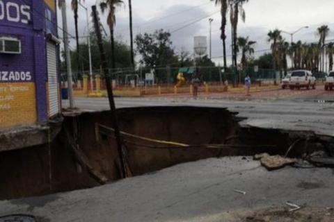 Aparece en Tamaulipas otro socavón gigante como en Puebla