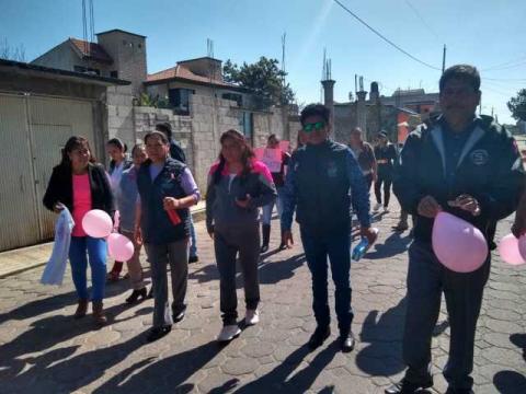 Caminata en Quilehtla por el rechazo a la violencia femenina imagen 5