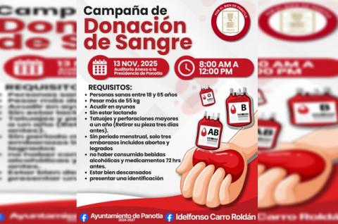 En Panotla, donar sangre es un acto de vida