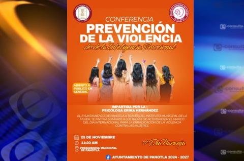 Panotla se une a los 16 días de activismo contra la violencia hacia las mujeres