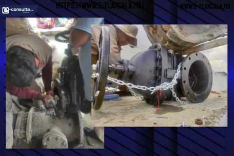 Avanza CAPAMA en la instalación de nuevas válvulas para mejorar el servicio de Agua Potable