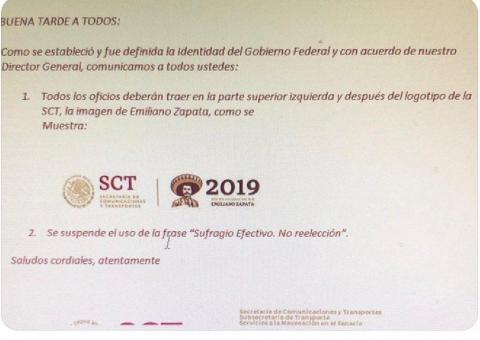 La eliminación de la frase sufragio efectivo es fake: Gobierno