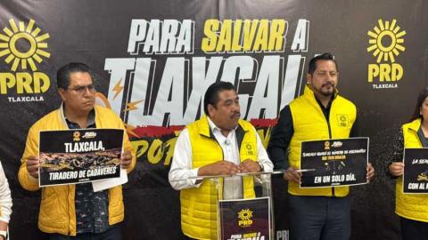 Tlaxcala no le importa: Exige el PRD renuncia del secretario de Gobierno por crisis de inseguridad