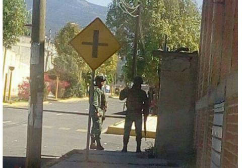 Militares y policías sitian corredor industrial Xiloxoxtla imagen 1