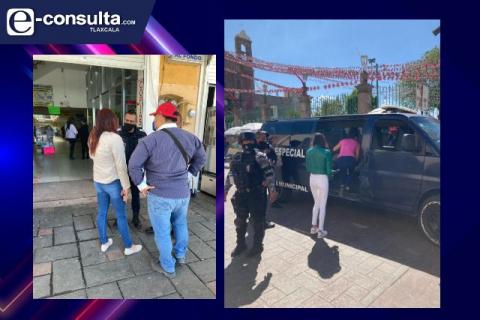 Policía de Zacatelco apoya a localizar a menor desaparecida