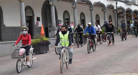 Regresan los paseos en bicis sabatinos en Zacatelco