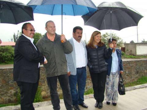 Constató Juan Corral Mier avances de obra carretera en Zitlaltepec imagen 1