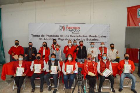 Toma protesta Miriam Báez Cortés como secretaria de asuntos migratorios del PRI Tlaxcala imagen 1