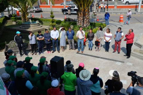 Alcalde impulsa la jornada Nanacamilpa te Quiero Limpio en los pobladores imagen 2