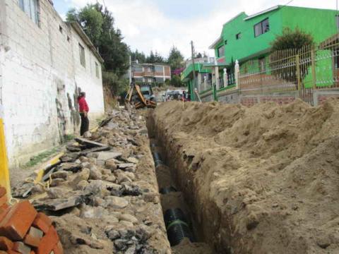 Alcalde inaugura red de drenaje sanitario en la cabecera municipal imagen 2