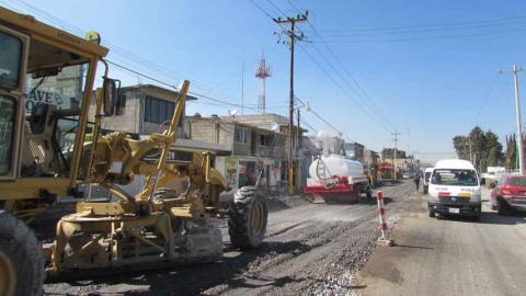 Avance significativo en obra pública en Tzompantepec