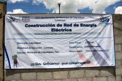Calpulalpan: Da VHR Banderazo a Construcción de Electrificación en “Santiago Cuaula” imagen 5