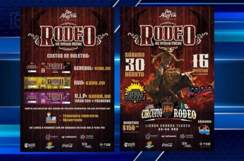 Tlaxco se prepara para vivir el espectáculo más esperado de la Feria San Agustín 2025: el Rodeo de Media Noche