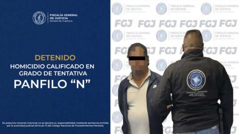 Aprehenden a hombre por homicidio calificado en grado de tentativa: FGJE