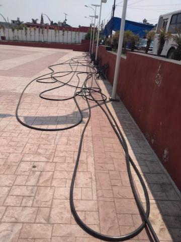 Policía de Tzompantepec frustra Robo de cable de Telmex en Quetzalcoapan