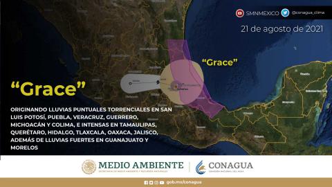 Los remanentes de Grace podrían ingresar al Océano Pacífico y dar origen a otro sistema tropical