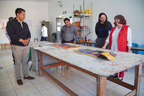 Realizan recorrido autoridades estatales y municipales a espacios culturales en Papalotla imagen 1