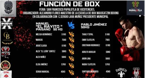 Vibrante función de Box en la Feria del Mole y el Tamal de Anís de Papalotla promueve deporte y ofrece opciones de entretenimiento a diferentes sectores imagen 2