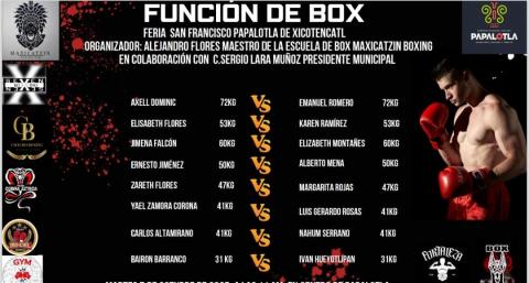 Vibrante función de Box en la Feria del Mole y el Tamal de Anís de Papalotla promueve deporte y ofrece opciones de entretenimiento a diferentes sectores imagen 1