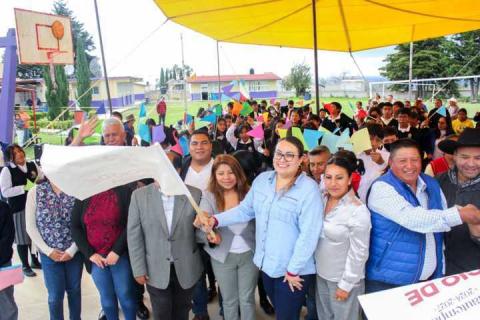 Arrancamos la construcción de la sexta techumbre escolar en Chiautempan: Blanca Angulo imagen 2