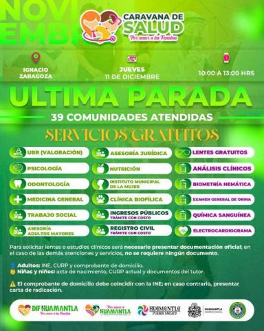 Huamantla concluye un año de trabajo histórico a favor de la salud y el bienestar de las familias