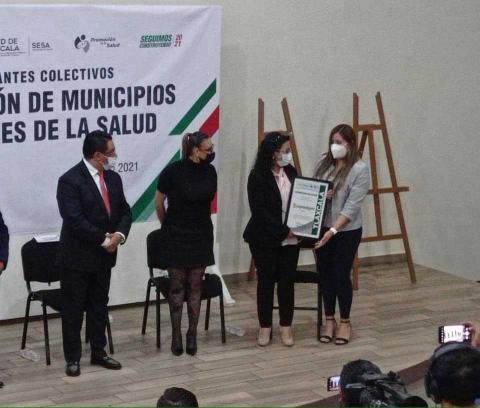 Tzompantepec participa en la certificación de municipios promotores de la salud