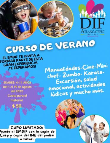En Atlangatepec invitan a niñas y niños a participar en un curso de verano