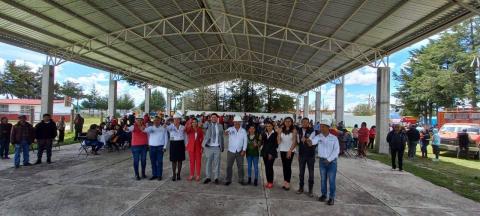 Alfredo Ponce entrega obra de techumbre en la Trasquila – Atlangatepec imagen 1