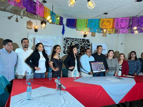 Pablo Ángulo presenta el cartel de la Feria del Queso Tetlatlahuca 2022